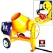 9 Cubic-Foot 13 HP Gas-Powered Cement Mixer DOT Approved