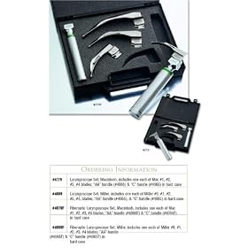 ADC Fiberoptic Laryngoscope Kit with disposable blades