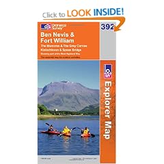 Ben Nevis and Fort William, The Mamores and The Grey Corries, Kinlochleven and Spean Bridge (OS Explorer Map): The Marmores & The Grey Corries, ... Bridge. Showing part of the West Highland Way