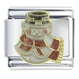 510Z6CVF01L. SL160  Happy Snowman Christmas Italian Charms Bracelet Link