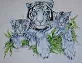 White Tiger and Cubs - Just for Kids T-Shirt