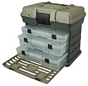 Plano Molding 1373 Stow N Go Tool Box with 3-Utility Organizers, Graphite Gray and Sandstone