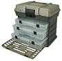 Plano Molding 1373 Stow N Go Tool Box with 3-Utility Organizers, Graphite Gray and Sandstone