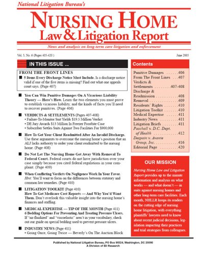 Nursing Home Law & Litigation Report