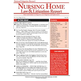 Nursing Home Law and Litigation Report by 