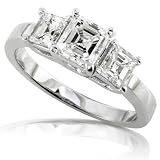 GIA Certified 1.97 ctw Asscher Cut Diamond Engagement Ring in 14kt White Gold GIA Certified 1.97 ctw Asscher Cut Diamond Engagement Ring in 14kt White Gold
