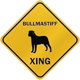ONLY  BULLMASTIFF XING  CROSSING SIGN DOG