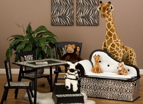 510ZDdx2bUL Wild Side Childrens Furniture Levels of Discovery Toy Box, Step Stool, Table & Chair Set, Rocking Chair