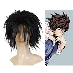 Cosplayland C744 - Death Note L Ryuuzaki black Spiky Cosplay short Party Wig