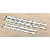 Shop Fox D3067 22-Inch Full-Ext Drawer Slide 100-Pound Capacity Side Mount, Pair