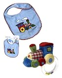 Charlie Choo Choo Rattle and Bib