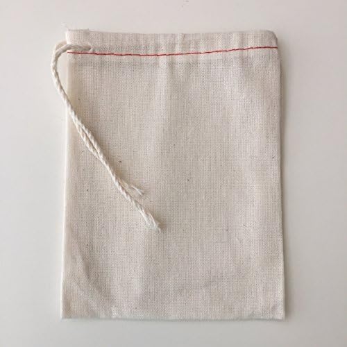 Cotton Muslin Bags-Wedding Gift Favor Bags-4x6 inch-Pack of 10