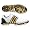 White - Black - Metallic Gold