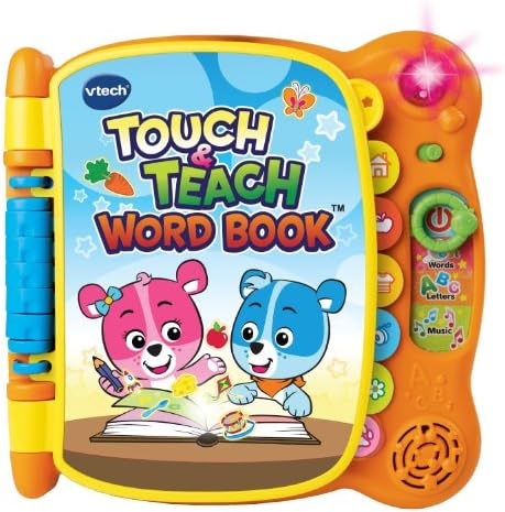 VTech Touch and Teach Word Book Center Teaches Fine Motor Skills Along with Words, and ABCs Toy for Kids