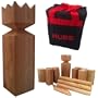 Viking Kubb Garden Game Hardwood in Canvas Bag