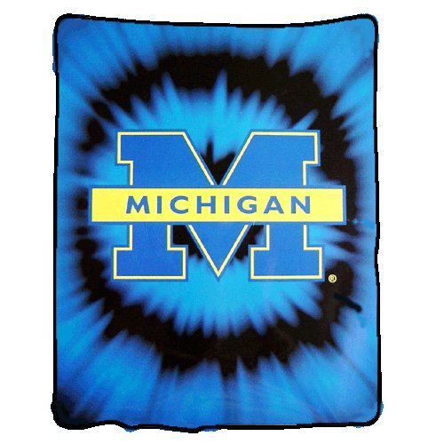 Michigan Wolverines Royal Plush Raschel NCAA Blanket (800 Series) by Northwest (60x80)