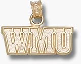 Western Michigan Broncos WMU Pendant - 14KT Gold Jewelry