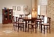 9 Piece Cherry Finish Counter Height Dining Set By Coaster Furniture