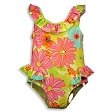 Banana Cabana - Infant Girls One Piece Floral Swimsuit, Yellow, Multi