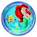 Ariel Party Plates, pack of 8 - Disney Ariel the Little Mermaid Party Supplies