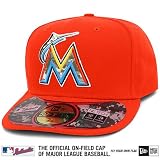 MLB Unisex Adult Miami Marlins Stars And Stripes 5950 (Red/Orange, 6  7/8)