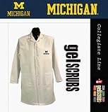 Michigan Wolverines Long Lab Coat from GelScrubs - B000BJIQO2