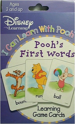Childrens Toyshop  Toys : I CAN LEARN WITH POOH-LEARNING CARDS-POOH'S FIRST WORDS