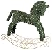 50" Pre-Lit Topiary Rocking Horse Christmas Decoration - Clear Lights