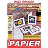 Data Becker Original-Papier, 30 Gl�ckwunschkarten & Briefumschl�ge