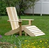Outdoor Living : White Cedar Adirondack Footstool