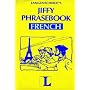 Jiffy Phrasebook French [Book Only] (English and French Edition)