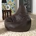 Gaming Bean Bag Designer Recliner BROWN Faux Leather - Beanbag Chair