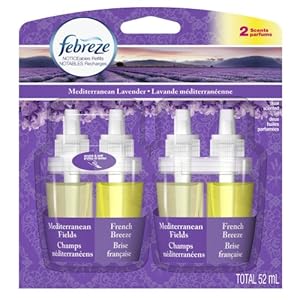 Febreze Noticeables Mediterranean Lavender Air Freshener Refill (2 Count; .879 Fl Oz Each), 1.758 Ounce