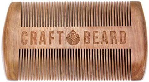 Craft Beard | The Beardtender - Handmade Natural Sandalwood Pocket Comb | The Ultimate Men's Beard and Mustache Styling Comb by Craft Beard
