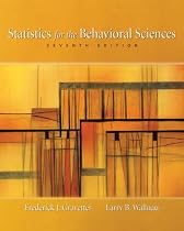 Statistics for the Behavioral Sciences