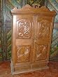 Colonial Style Carved Antique Armoire Cabinet India Furnitur 66x37