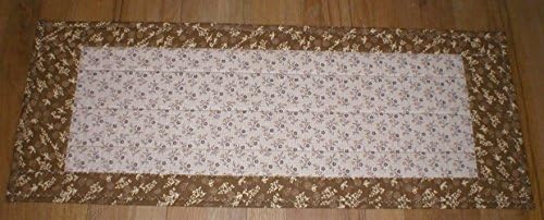 Handmade Quilted Table Runner, Beige, 31" (31-40-19-7174)