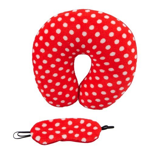 Cirratum ab Nackenkissen / Augenmaske TRAVEL BUDDY red