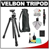 Velbon ULTRA MAXi M 54.5 Compact Tripod with Panhead & Case with Cleaning Accessory Kit