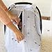 Bebe au Lait Premium Muslin Car Seat Cover, Easy Snap Straps, Fully Zippered Opening - Little Owl