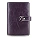 Filofax Malden Leather Personal Size Purple Organizer Agenda Diary 2016 + 2017 Calendar with DiLoro Jot Pad Refill 025850
