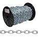 Campbell 0726727 Low Carbon Steel Straight Link Machine Chain on Reel, Zinc Plated, #2 Trade, 0.15" Diameter, 125' Length, 325 lbs Load Capacity