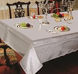 Hotel Metallic Tablecloth - Liner in Silver