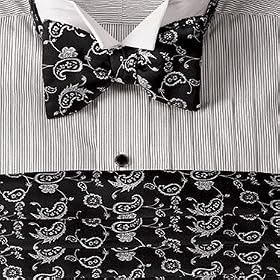 Mini Paisley Woven Silk Bow Tie \ Cummerbund Set
