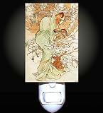 Winter by Mucha Decorative Night Light