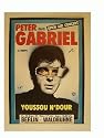 Peter Gabriel Poster Germany Peel Away Eyes Genesis