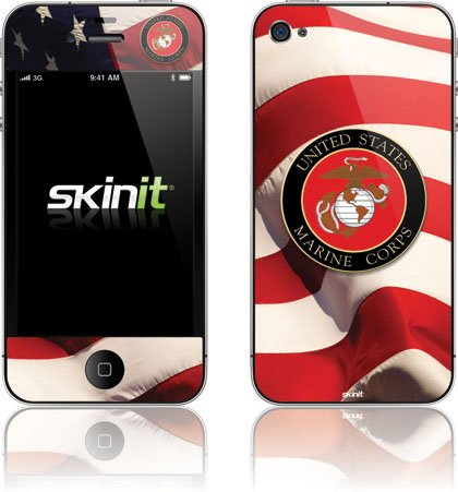 Skinit Marine Corps Vinyl Skin for Apple iPhone 4 / 4S