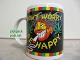 Dont Worry Be Happy Novelty Mug Smile With This Funny Tea or Coffee Mug Great Gift Idea  from MGL