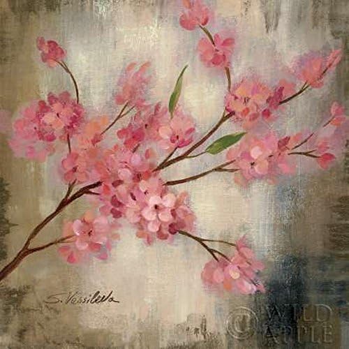 Cherry Blossom I - Decorative Floral Fine Art Print by Vassileva, Silvia - 5x5