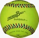 12 Yellow Softstitch Incrediball  Baseball (Set of 6)
